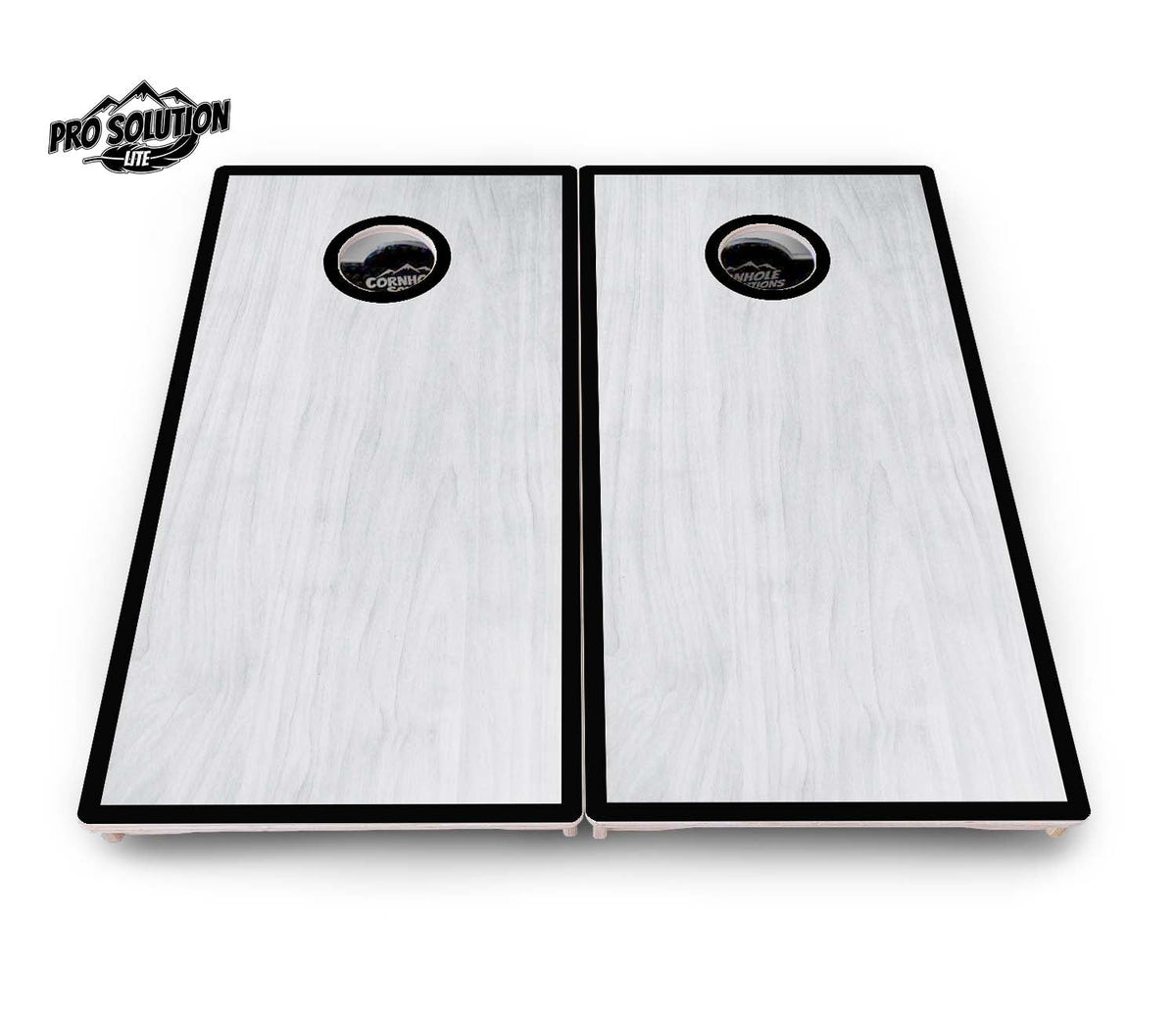 Hole Ring Grey Wash Cornhole Boards – Pro Lite or Pro Elite