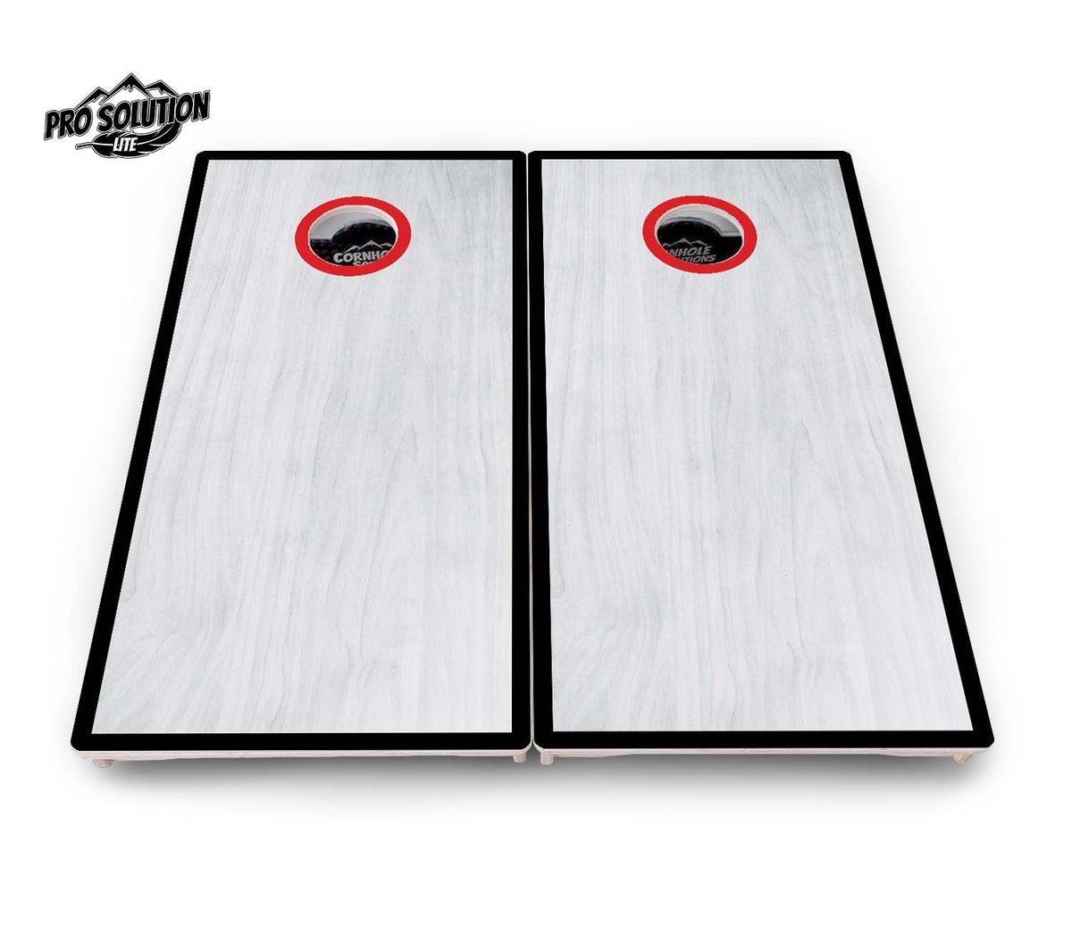 Hole Ring Grey Wash Cornhole Boards – Pro Lite or Pro Elite