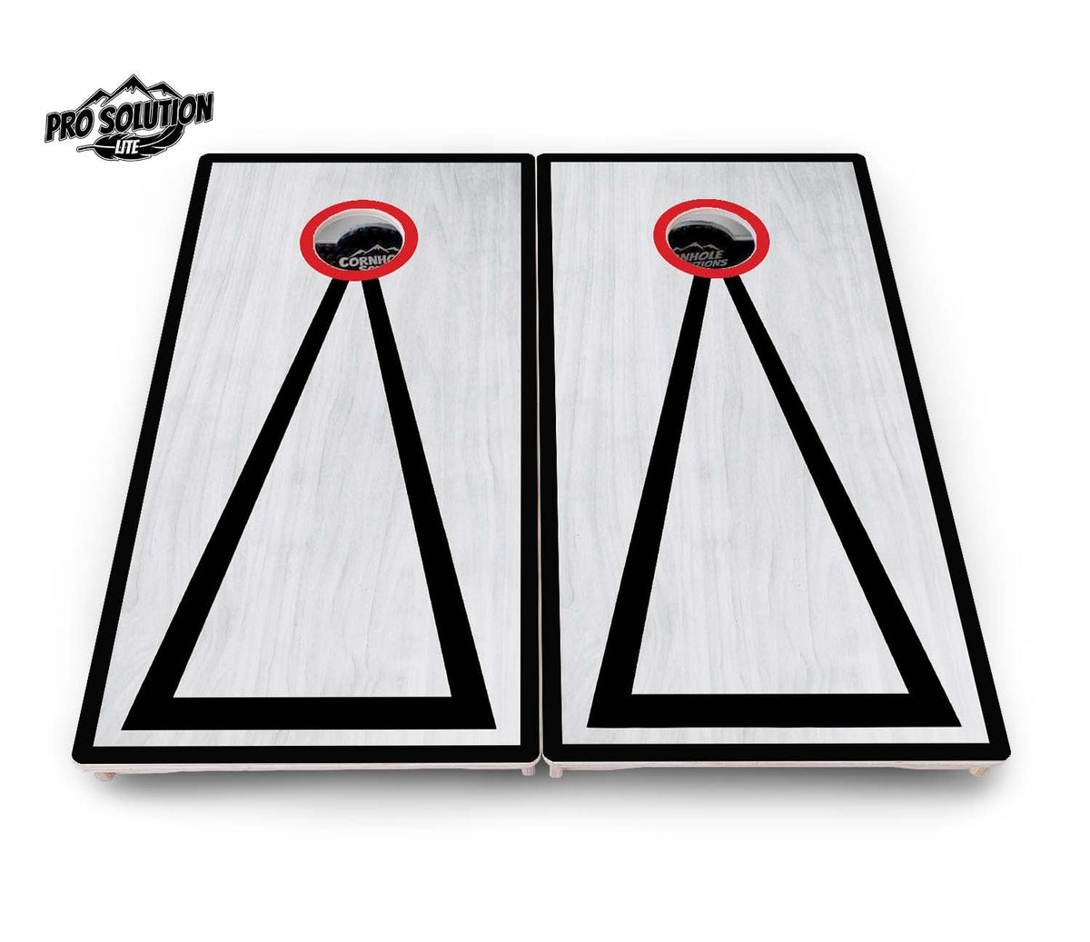 Hole Ring Grey Wash Cornhole Boards – Pro Lite or Pro Elite
