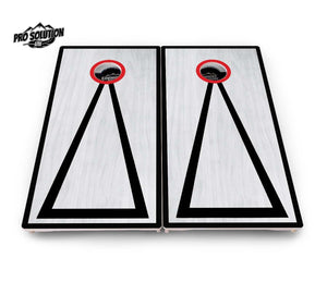 Hole Ring Grey Wash Cornhole Boards – Pro Lite or Pro Elite