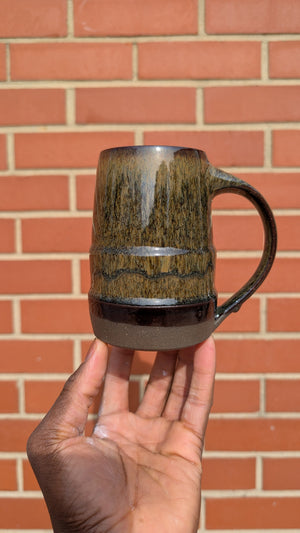 Large Iron Rain Handmade Ceramic Mug, 16 oz by Eric Debrah Pottery — product photograph 2