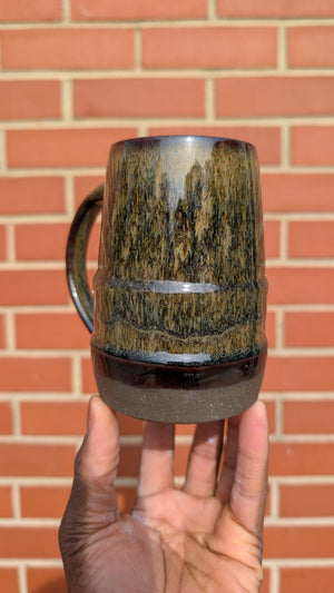 Large Iron Rain Handmade Ceramic Mug, 16 oz by Eric Debrah Pottery — product photograph 5