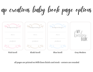 Baby Memory Book - Lavender Silk (w/ SATIN Bow)