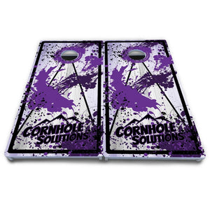 Paint Splatter CS Logo Cornhole Boards - All Weather Series by Cornhole Solutions, custom cornhole board detail photo 10