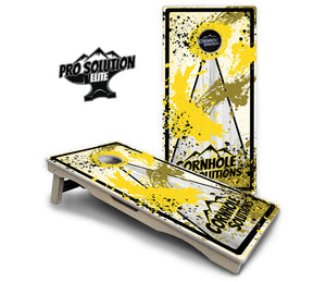 Paint Splatter CS Logo Cornhole Boards - Pro Solution Elite Series by Cornhole Solutions, custom cornhole board detail photo 19