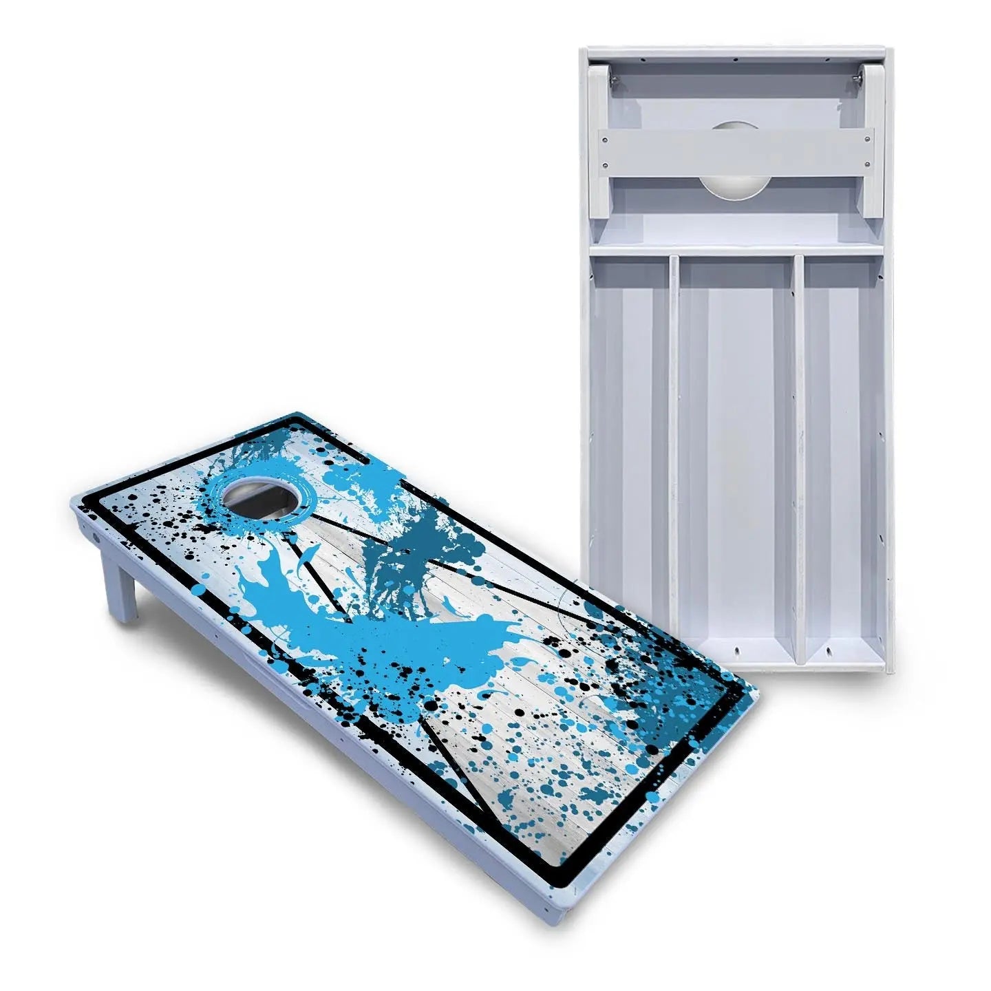 Paint Splatter Cornhole Boards - All Weather Series by Cornhole Solutions, custom cornhole board main product photo