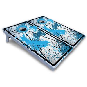 Paint Splatter Cornhole Boards - All Weather Series by Cornhole Solutions, custom cornhole board detail photo 4