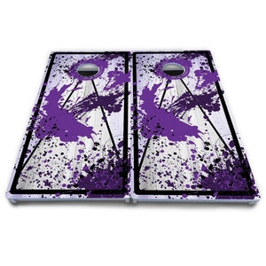 Paint Splatter Cornhole Boards - All Weather Series by Cornhole Solutions, custom cornhole board detail photo 10