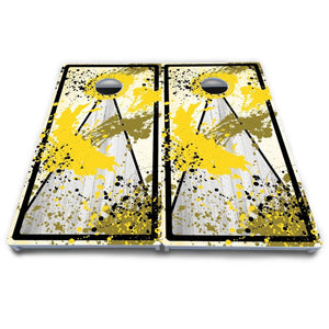 Paint Splatter Cornhole Boards - All Weather Series by Cornhole Solutions, custom cornhole board detail photo 12