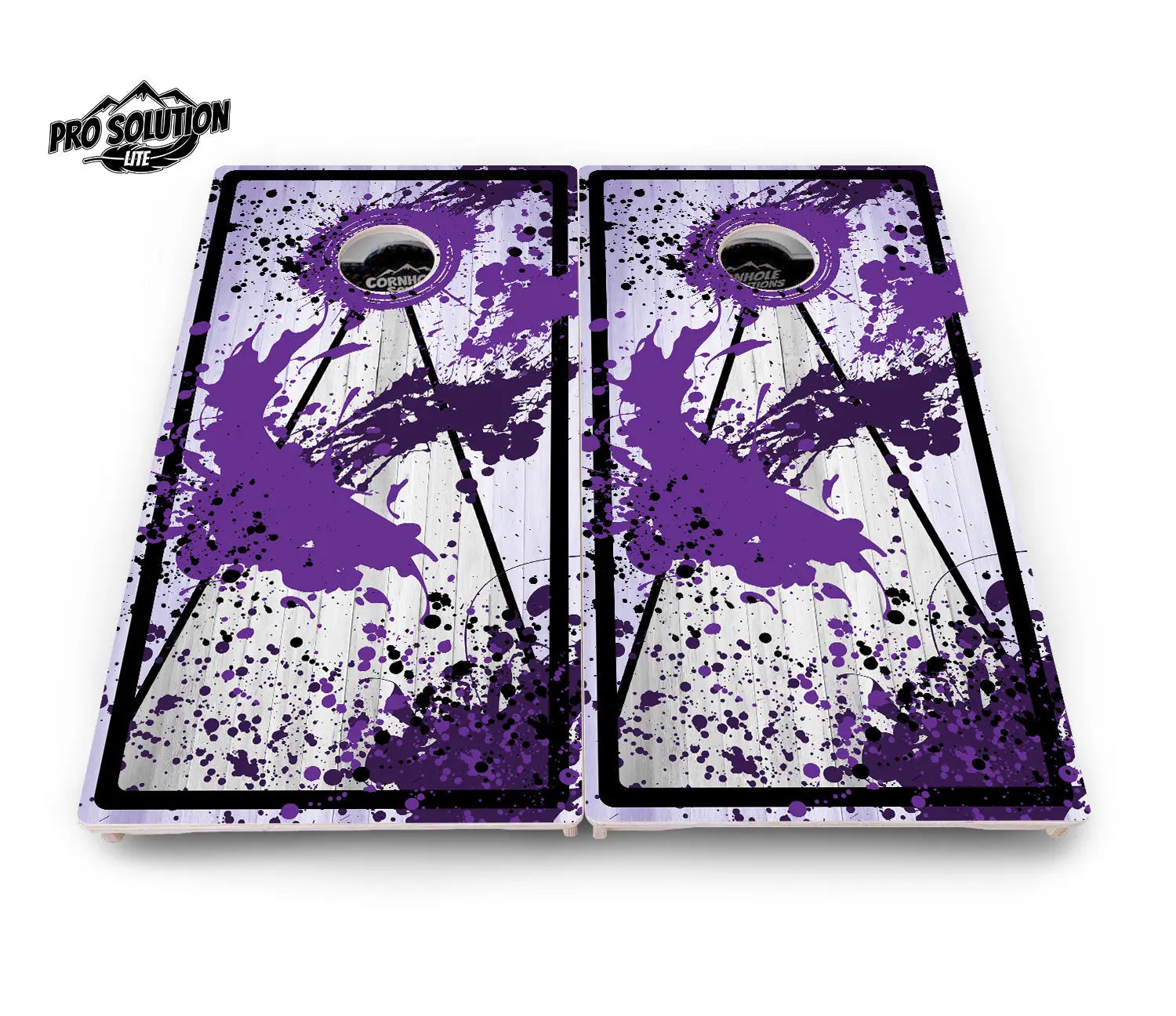 Paint Splatter Cornhole Boards - Pro Solution Lite Series Cornhole Solutions