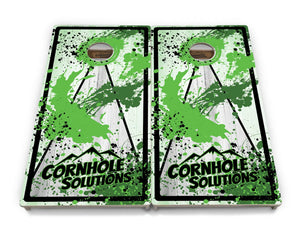 Paint Splatter Cornhole Boards - Professional Tournament Series by Cornhole Solutions, custom cornhole board detail photo 3