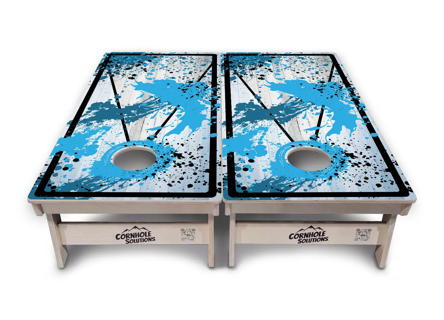 Paint Splatter Cornhole Boards - Professional Tournament Series by Cornhole Solutions, custom cornhole board detail photo 11
