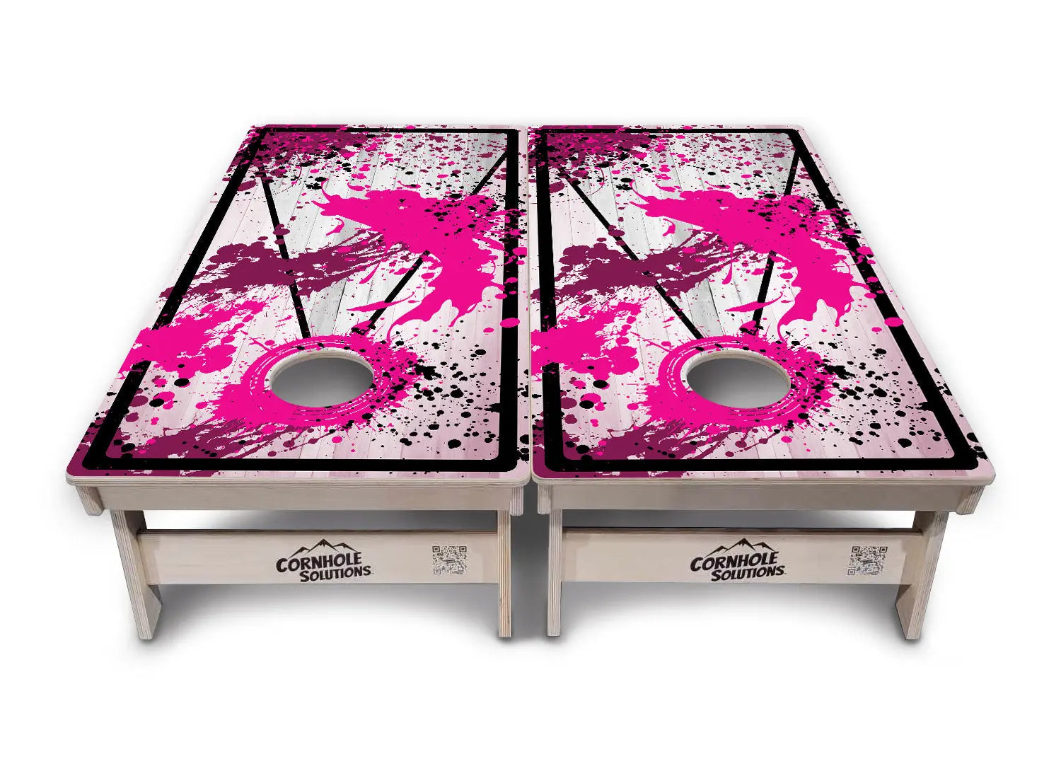 Paint Splatter Cornhole Boards - Professional Tournament Series by Cornhole Solutions, custom cornhole board detail photo 19