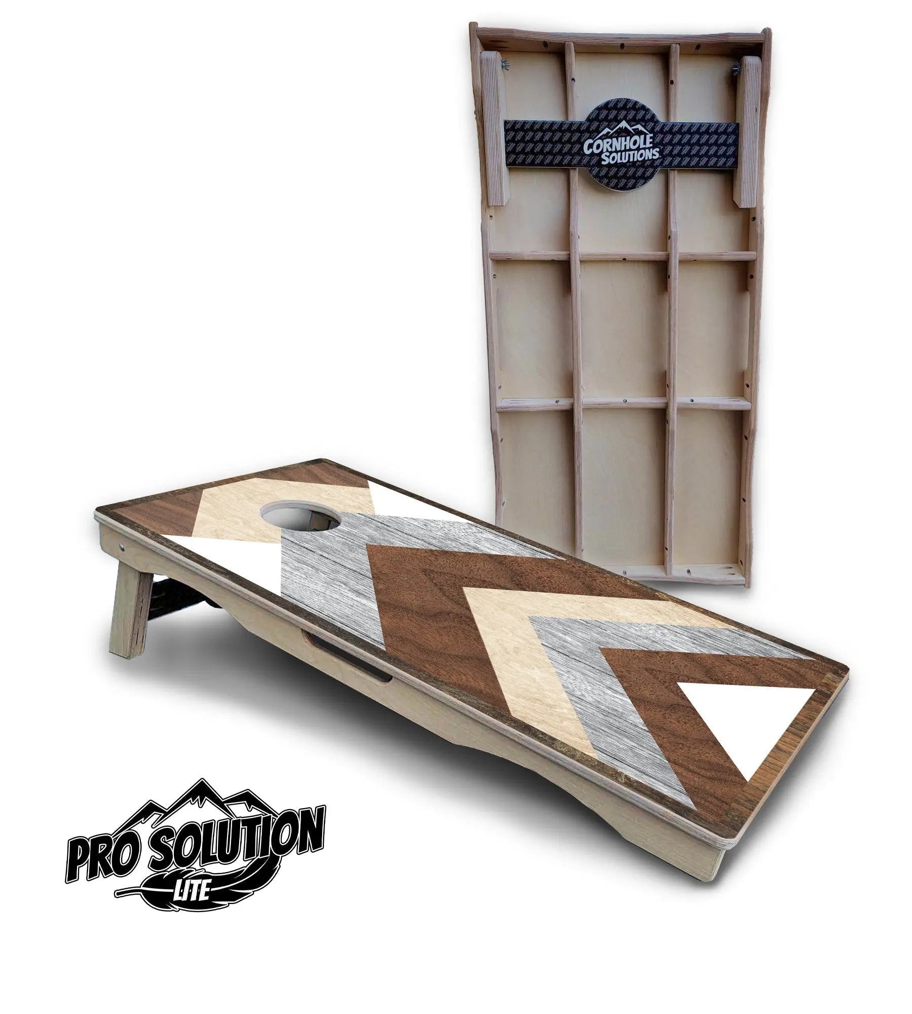 Pallet Wood Cornhole Boards - Pro Solution Lite Series by Cornhole Solutions, custom cornhole board main product photo