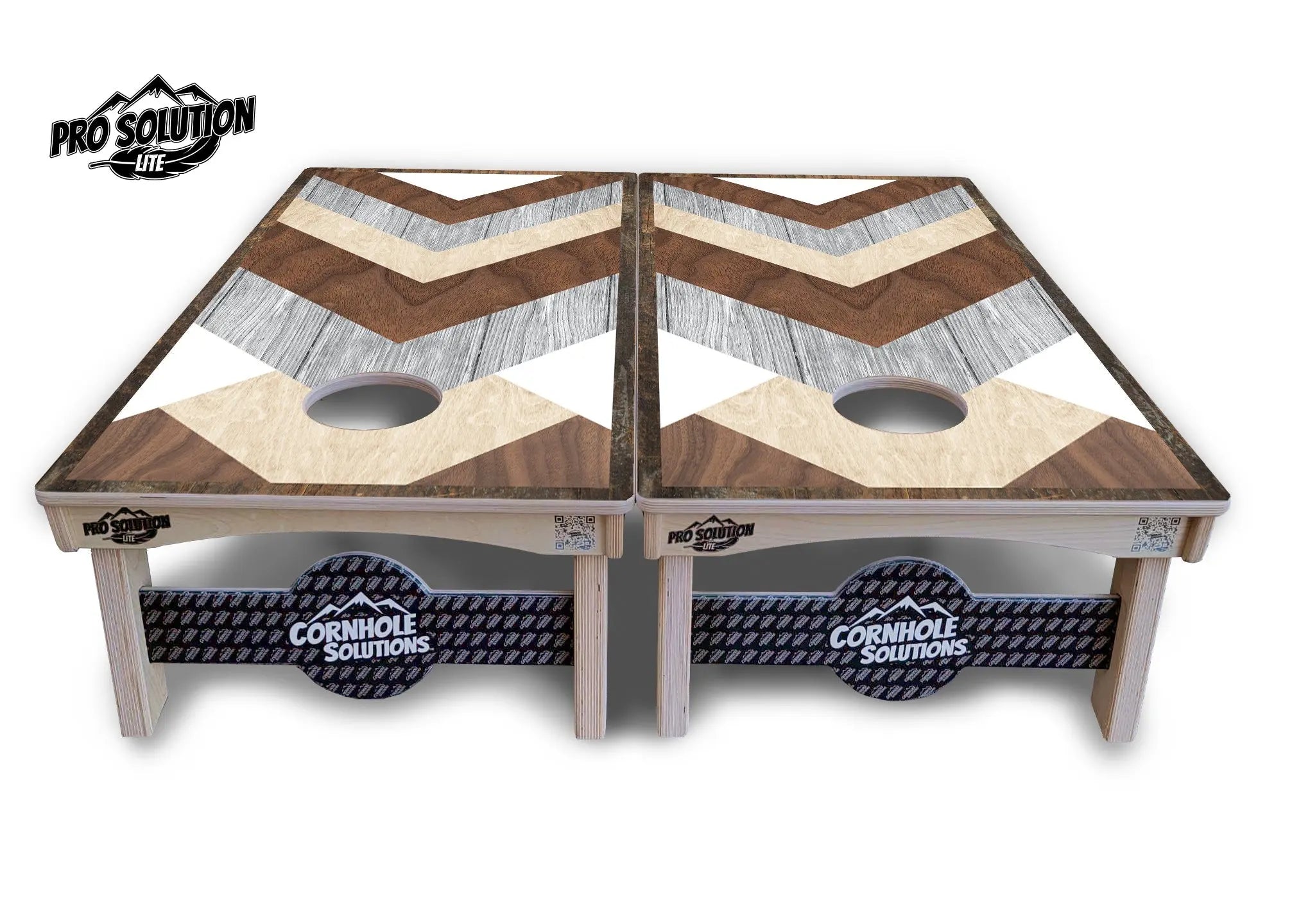 Pallet Wood Cornhole Boards - Pro Solution Lite Series by Cornhole Solutions, custom cornhole board detail photo 2