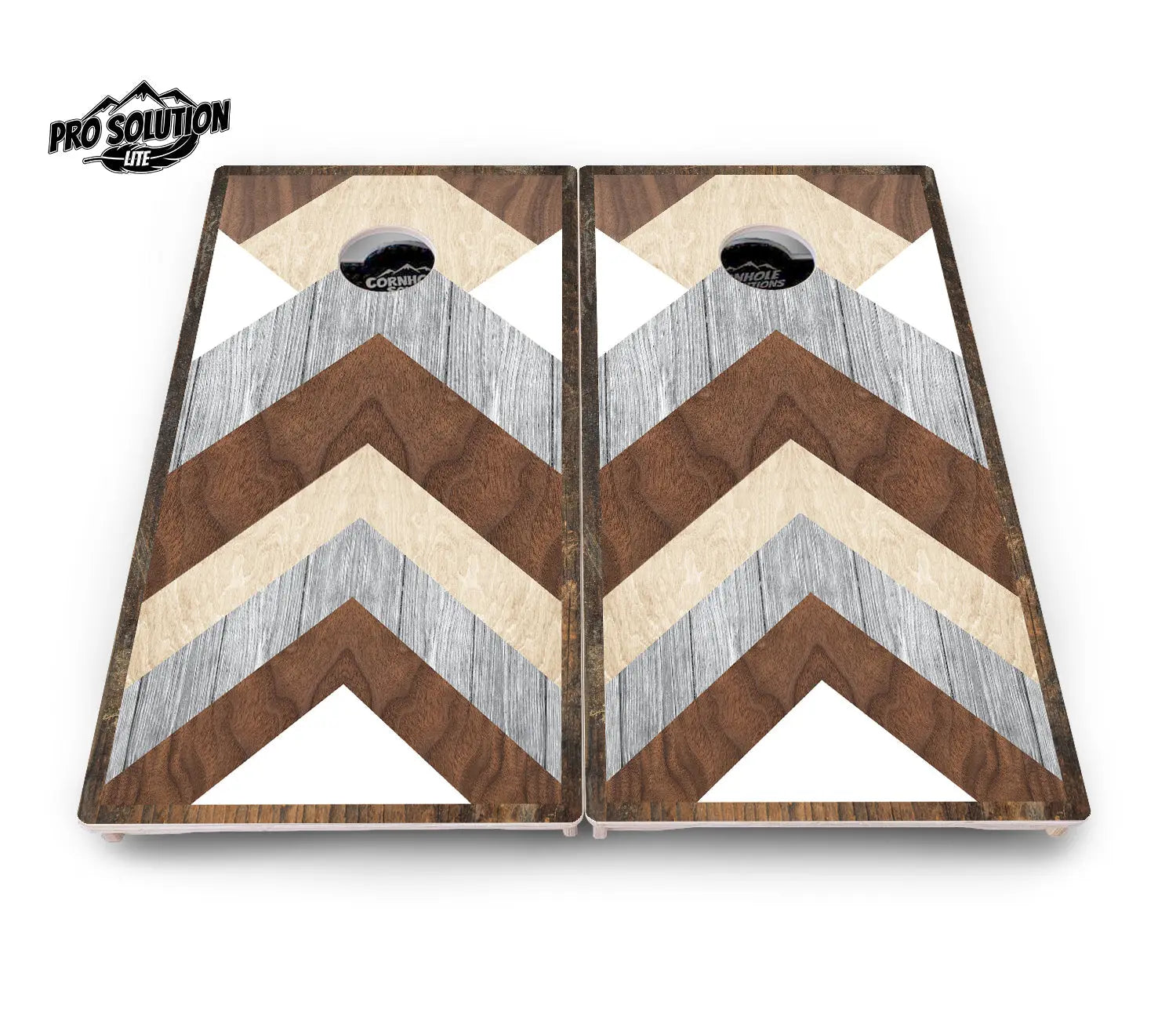 Pallet Wood Cornhole Boards - Pro Solution Lite Series by Cornhole Solutions, custom cornhole board detail photo 3