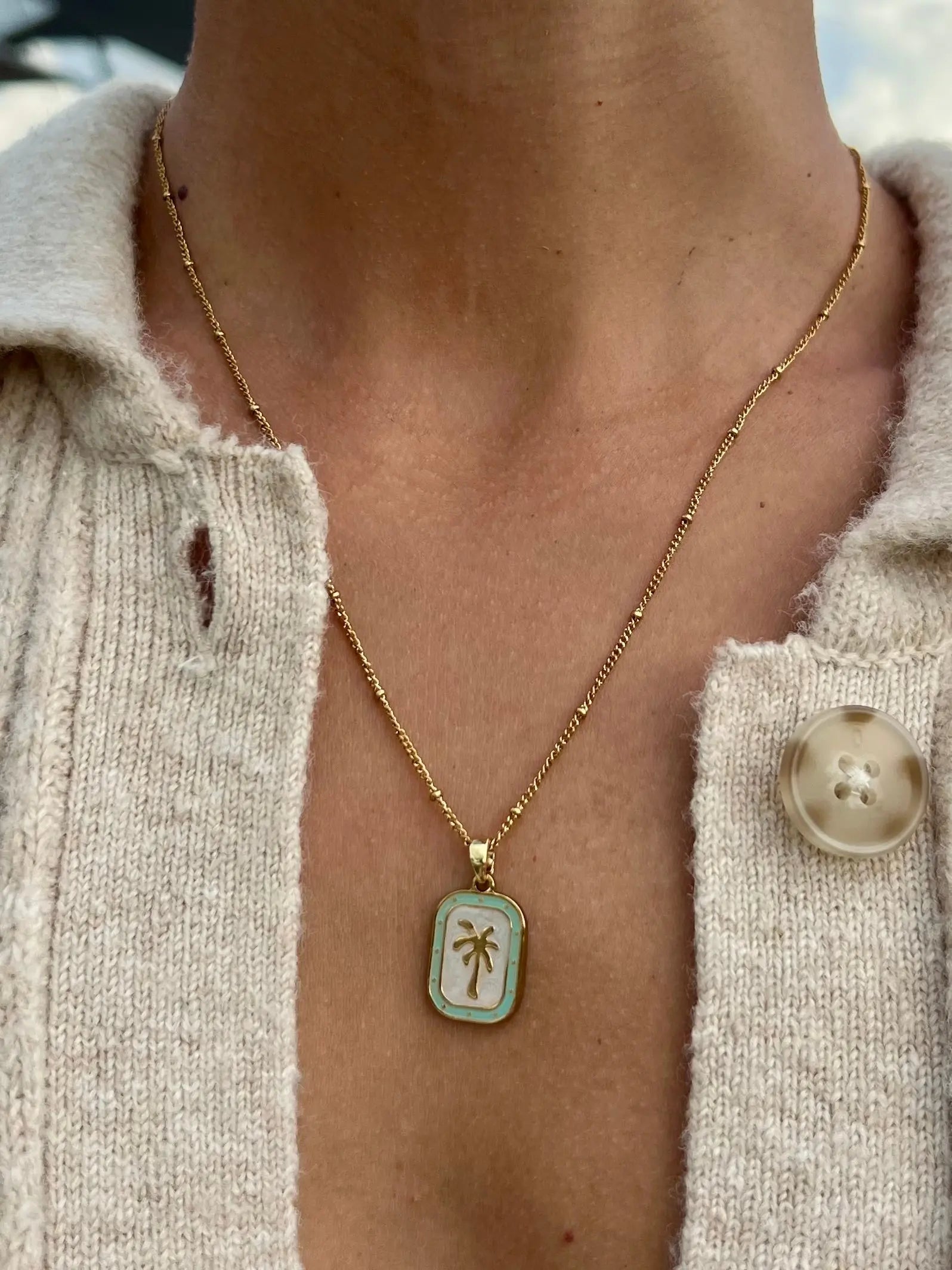 Palms Necklace - Green HALT