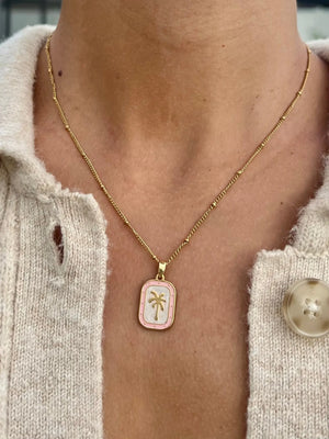 Palms Necklace - Pink HALT