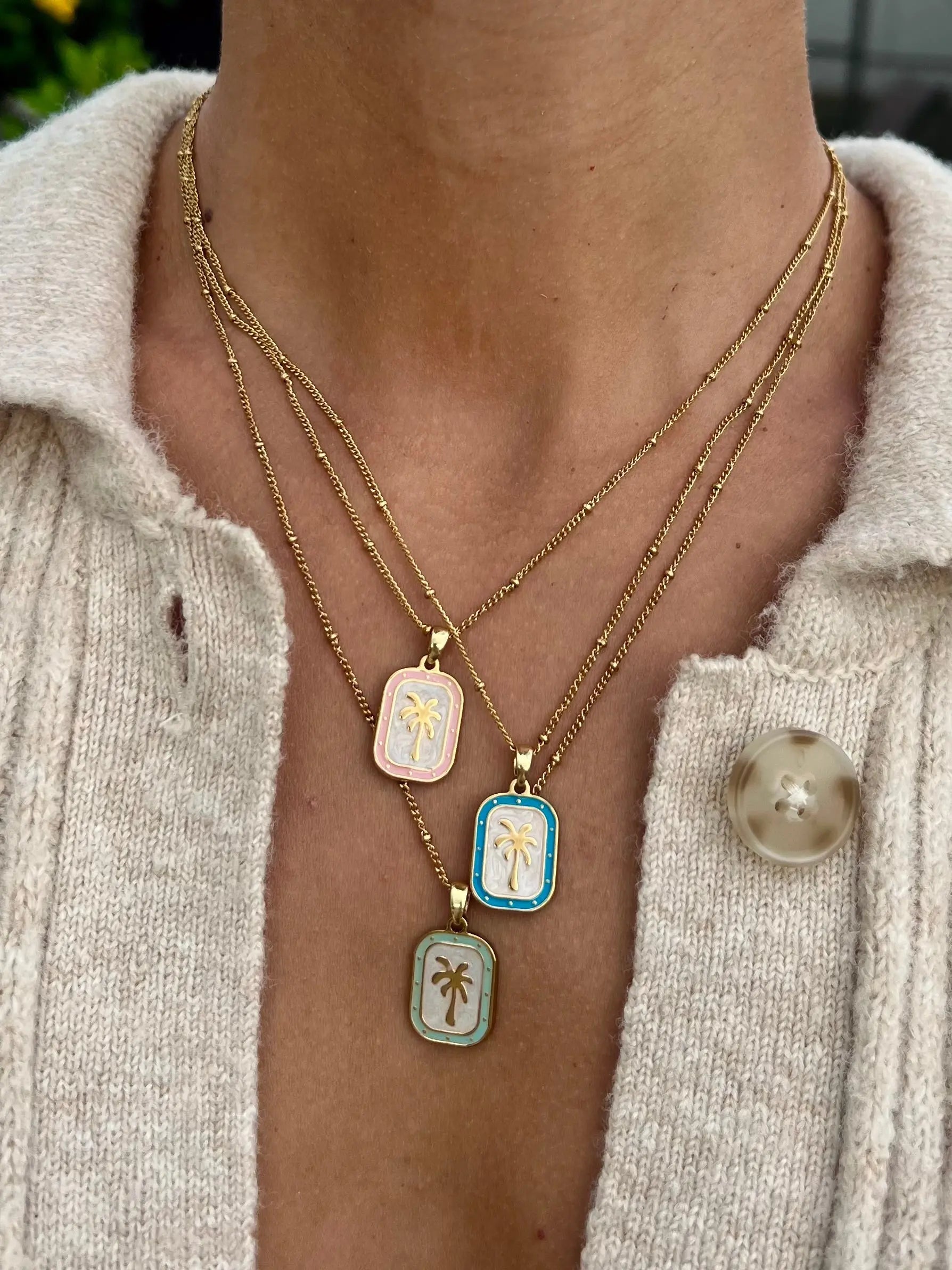Palms Necklace - Pink HALT