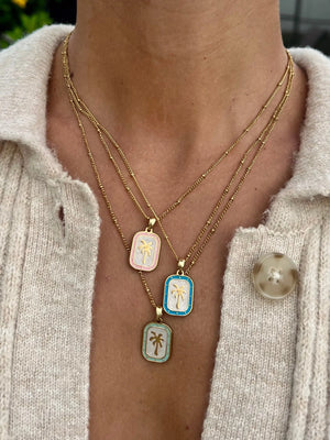 Palms Necklace - Pink HALT