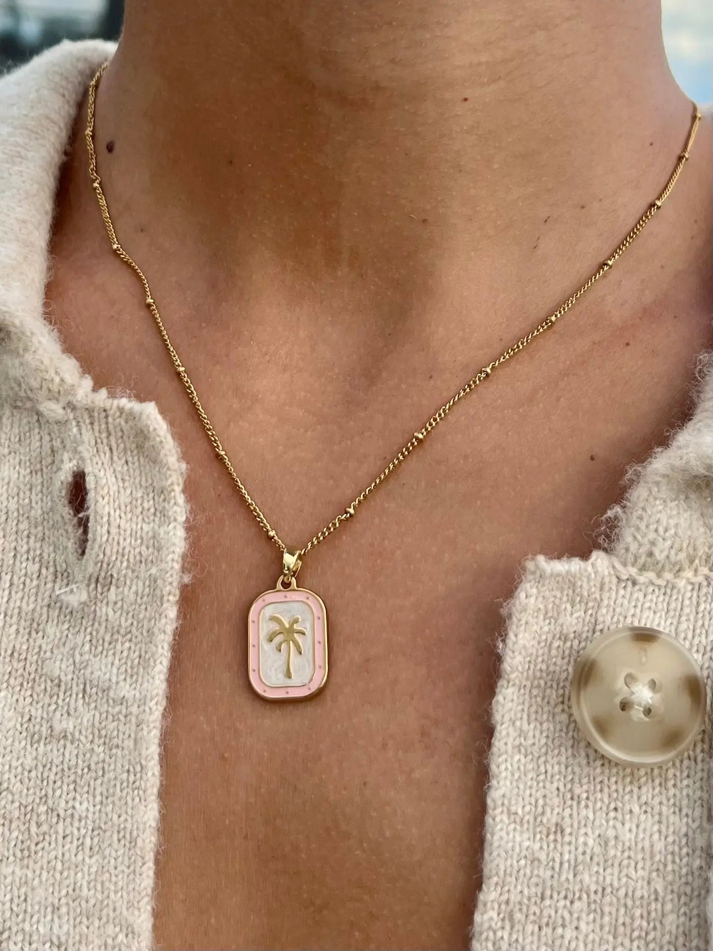 Palms Necklace - Pink HALT