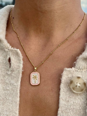 Palms Necklace - Pink HALT