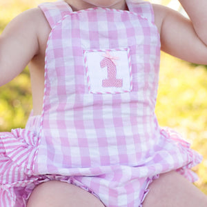Pastel Pink First Birthday Bubble Seven Lantern Lane