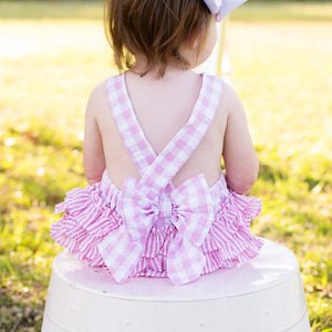 Pastel Pink First Birthday Bubble Seven Lantern Lane