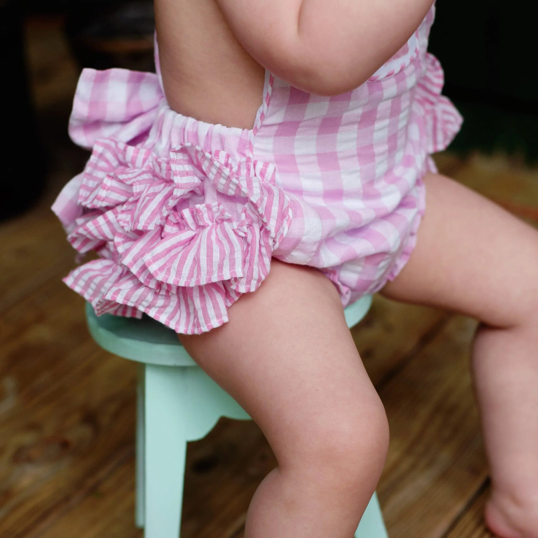 Pastel Pink First Birthday Bubble Seven Lantern Lane
