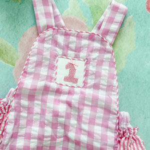 Pastel Pink First Birthday Bubble Seven Lantern Lane