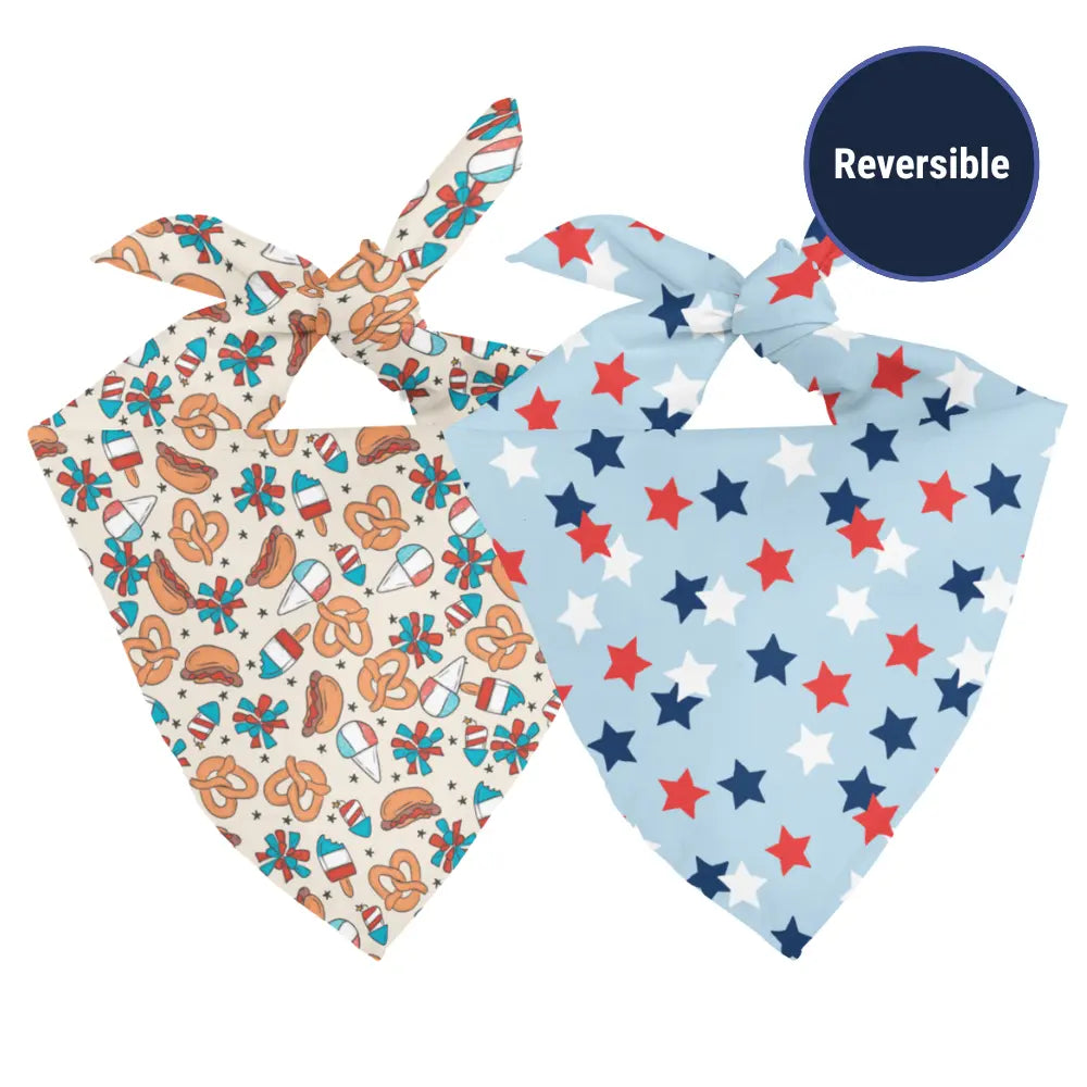 Patriotic Summer Dog Bandana by Dog Bandana Co., pet accessory detail photo 2