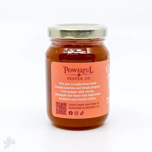 Peach Fatalii Jam by Powerful Pepper Company, Southern food gift detail photo 2