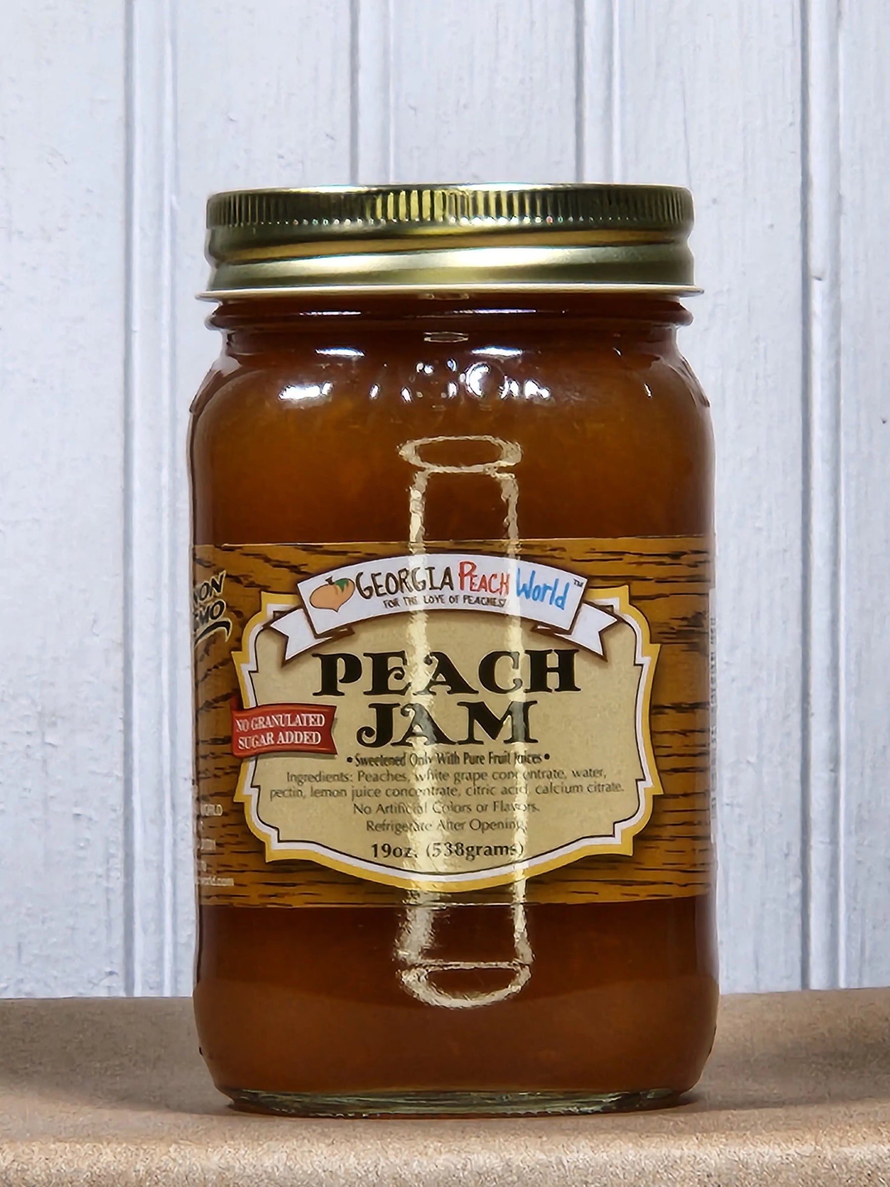Peach Jam - No Sugar Added Georgia Peach World