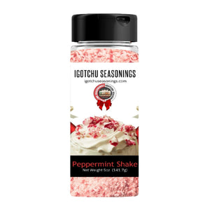 Peppermint Shake 5.5 oz Holiday Limited Edition by Igotchu Seasonings, Southern food gift main product photo