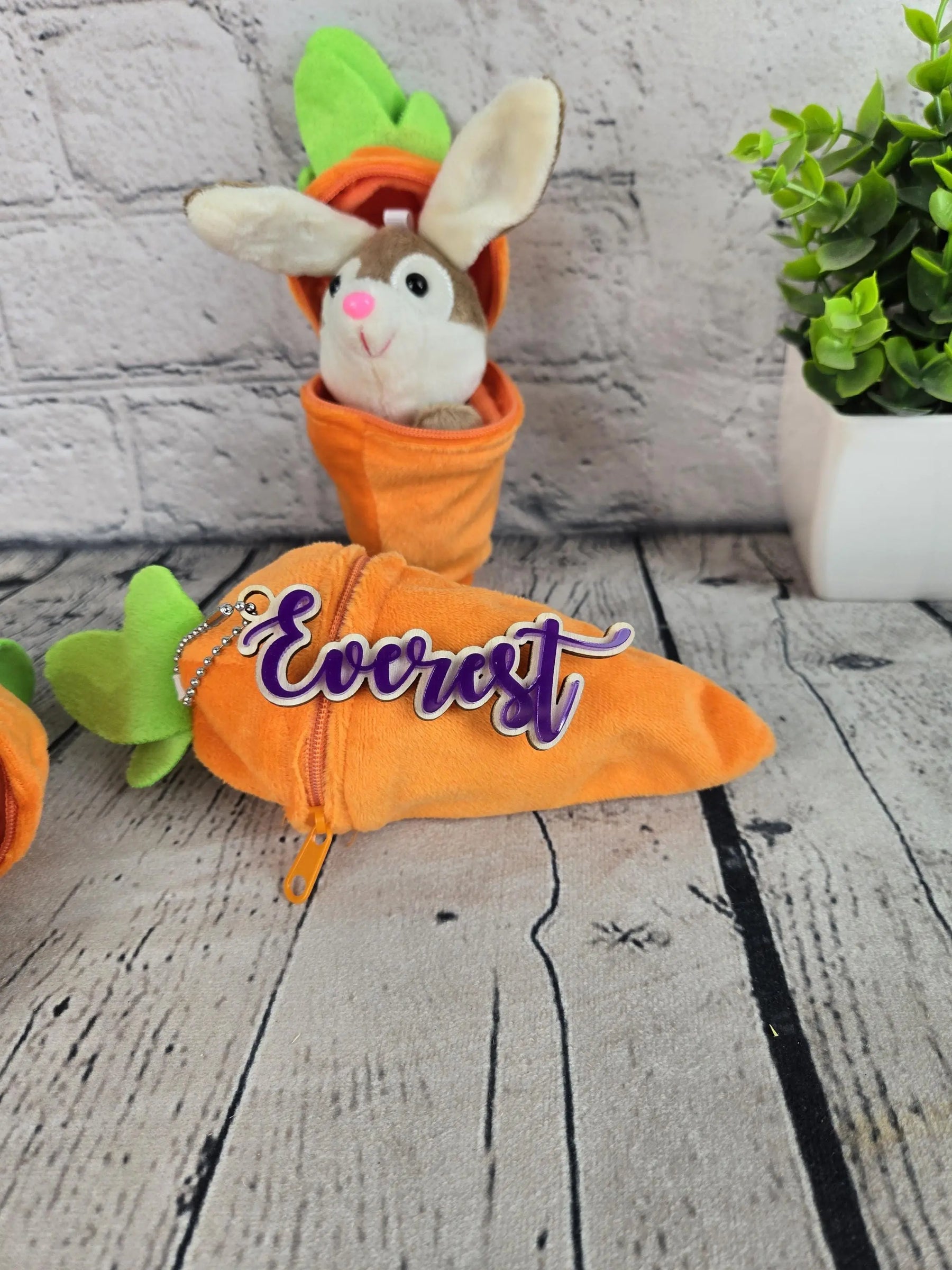 Personalized Bunny Rabbit Key Chain EverLee Creations