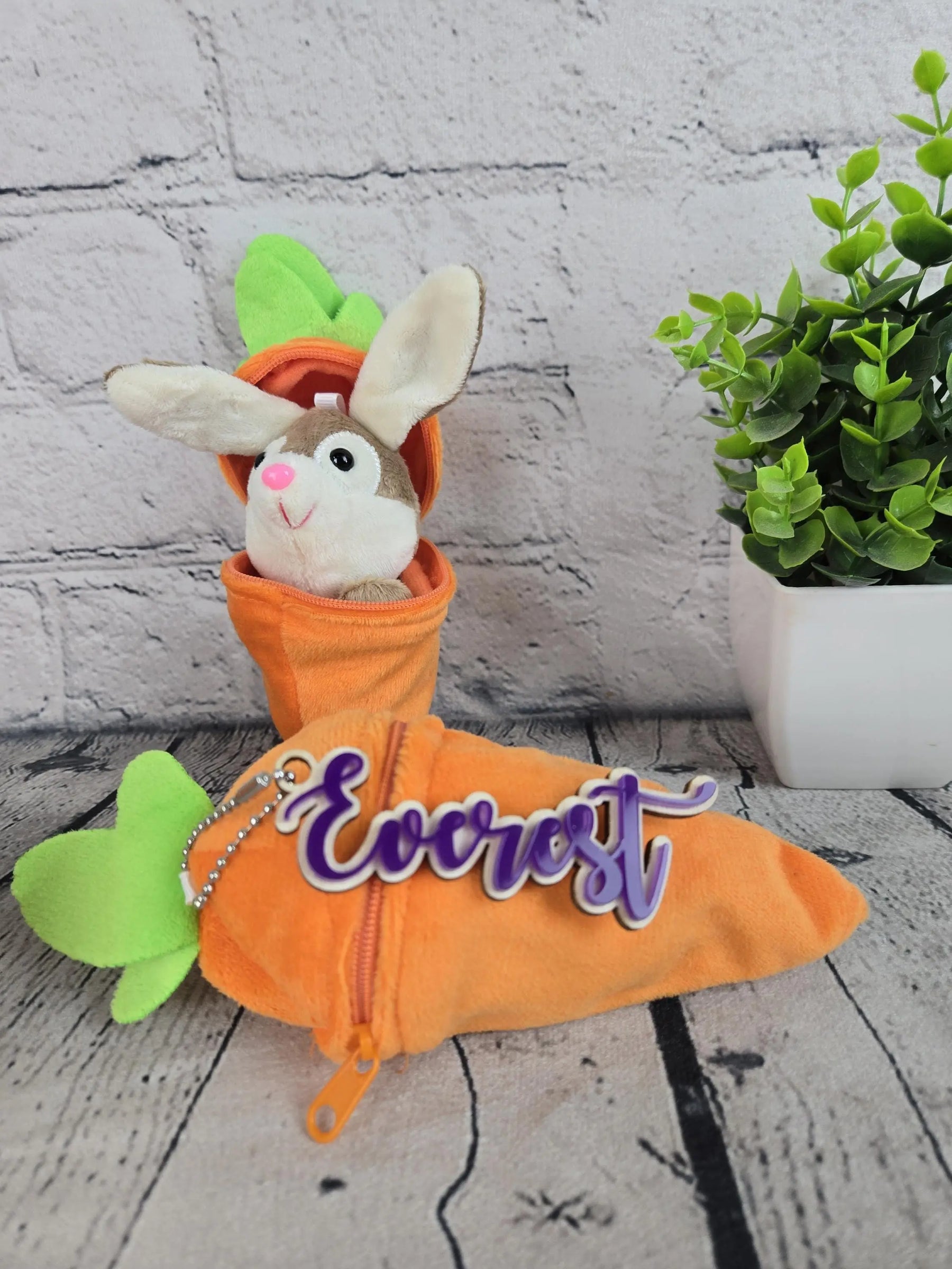 Personalized Bunny Rabbit Key Chain EverLee Creations