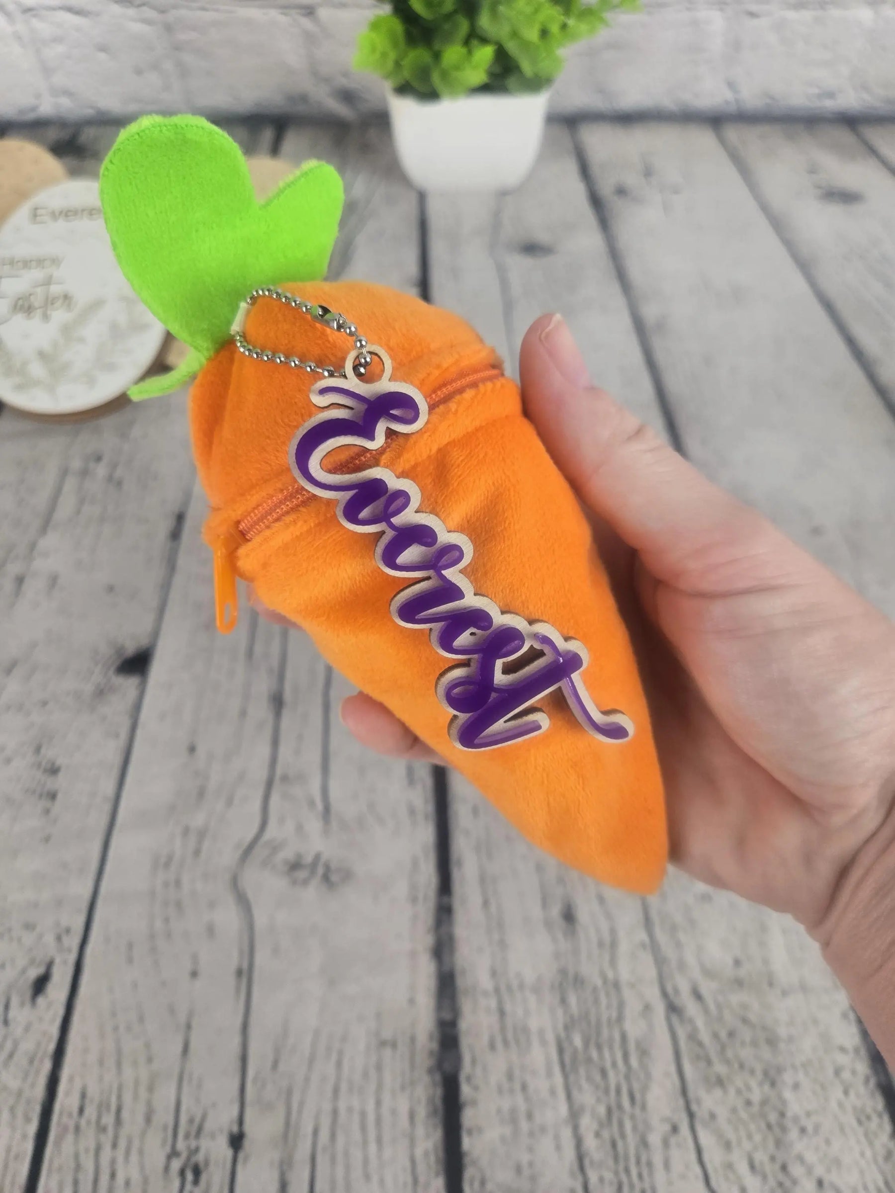 Personalized Bunny Rabbit Key Chain EverLee Creations
