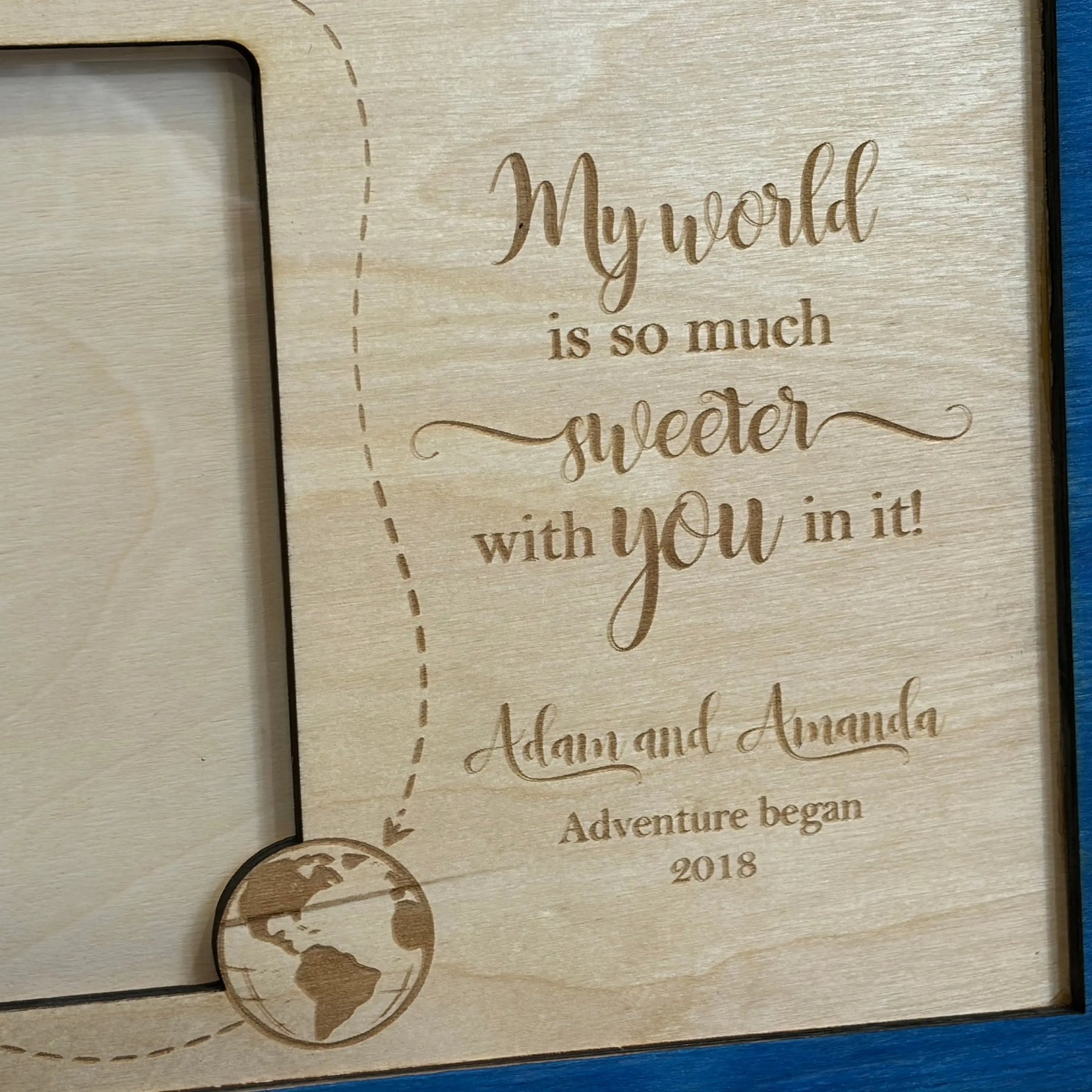 Personalized Couple Frame by Poor Hog Customs, Southern home decor detail photo 2