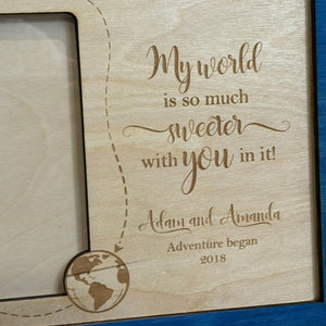 Personalized Couple Frame by Poor Hog Customs, Southern home decor detail photo 2