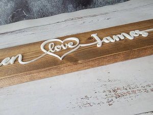 Personalized Couples Name Pallet Sign by EverLee Creations, Southern home decor detail photo 3