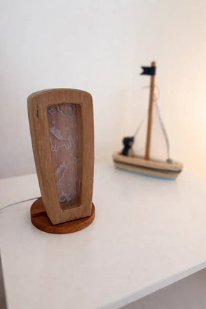 Personalized Wooden Letter Night Light | Custom Initial Lamp for Kids Maple Play