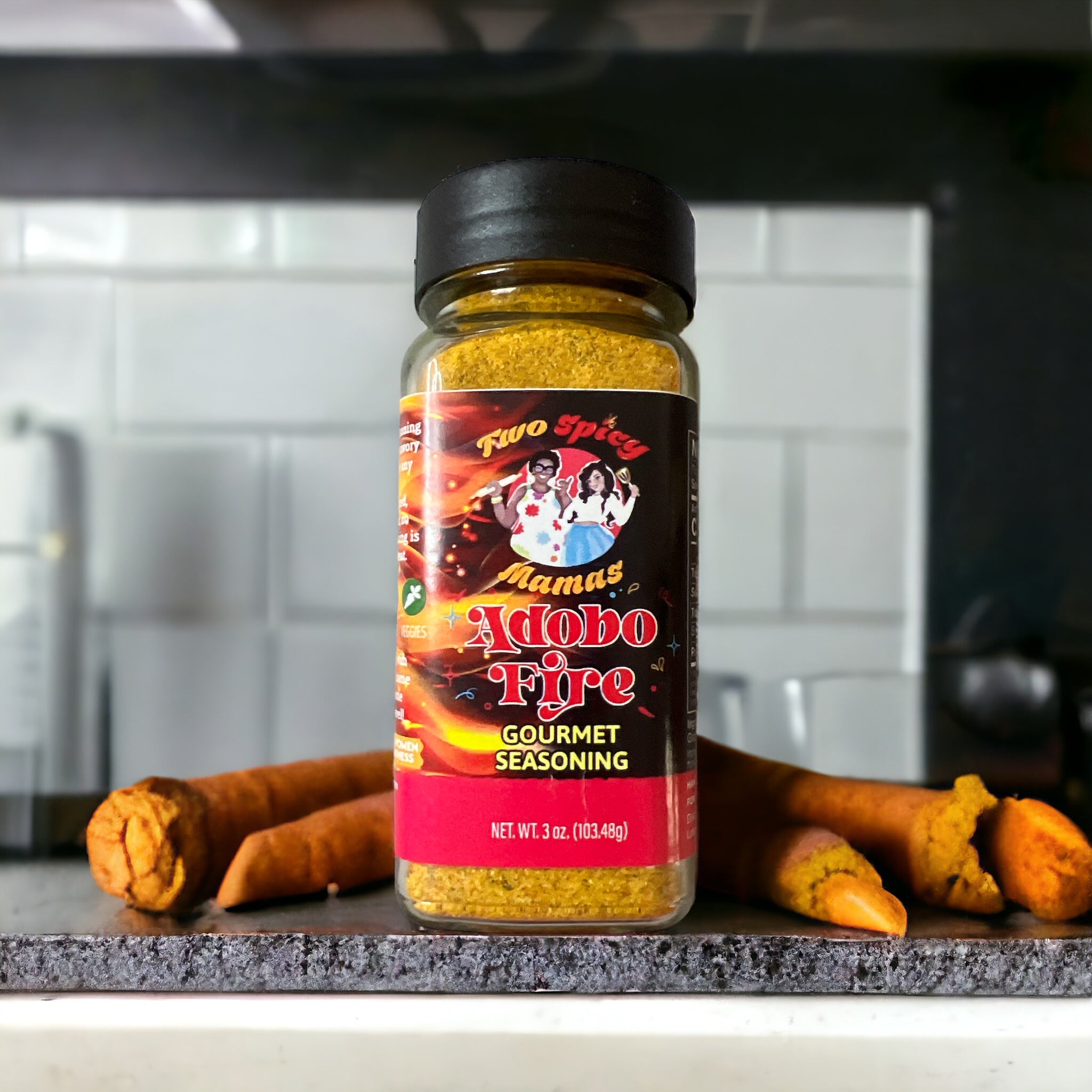 Adobo Fire Gourmet Seasoning Two Spicy Mamas