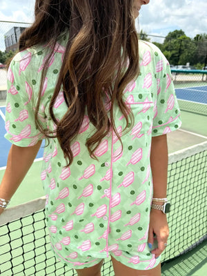 Pickleball - Short Pajama Set KenzKustomz