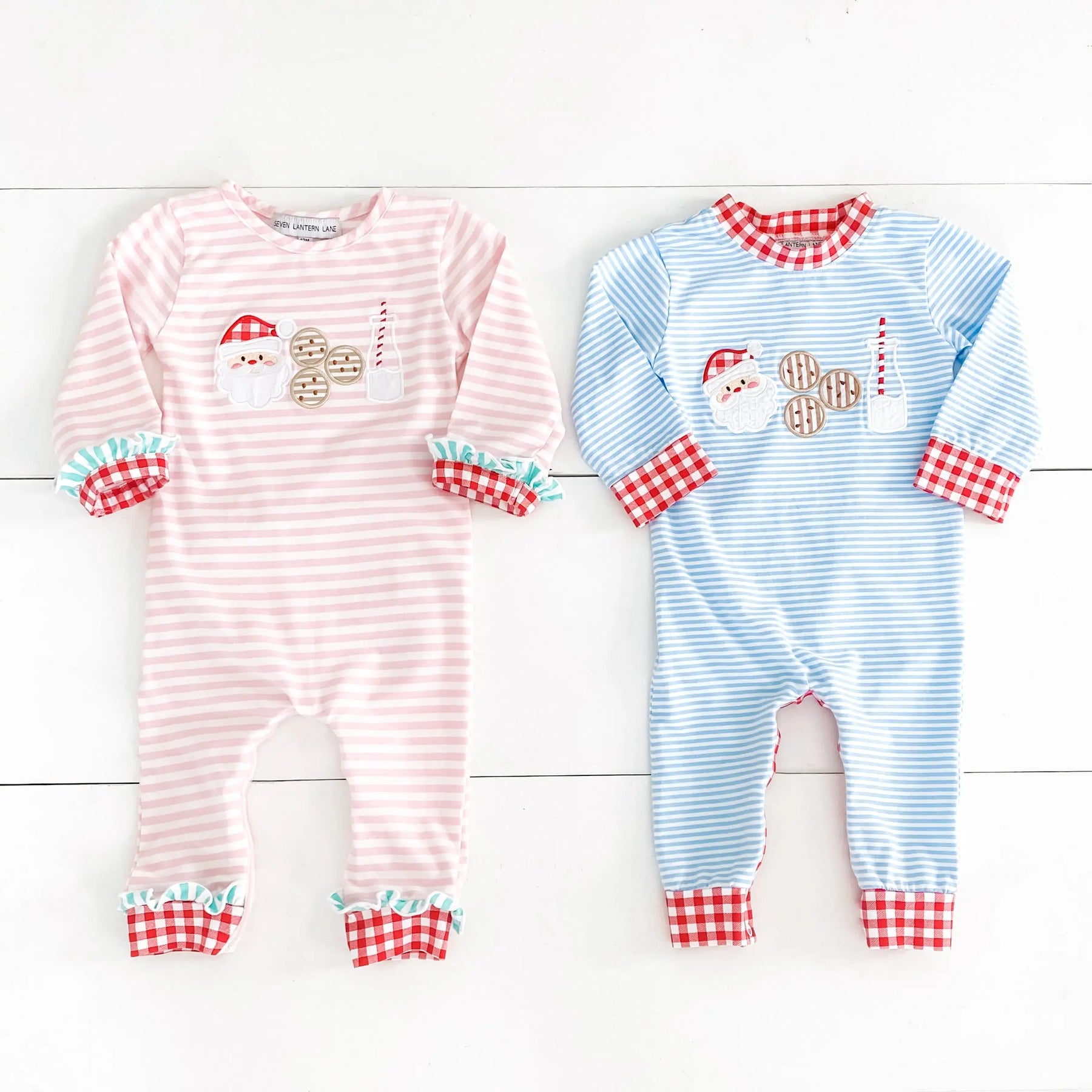 Pink Cookies For Santa Romper Seven Lantern Lane