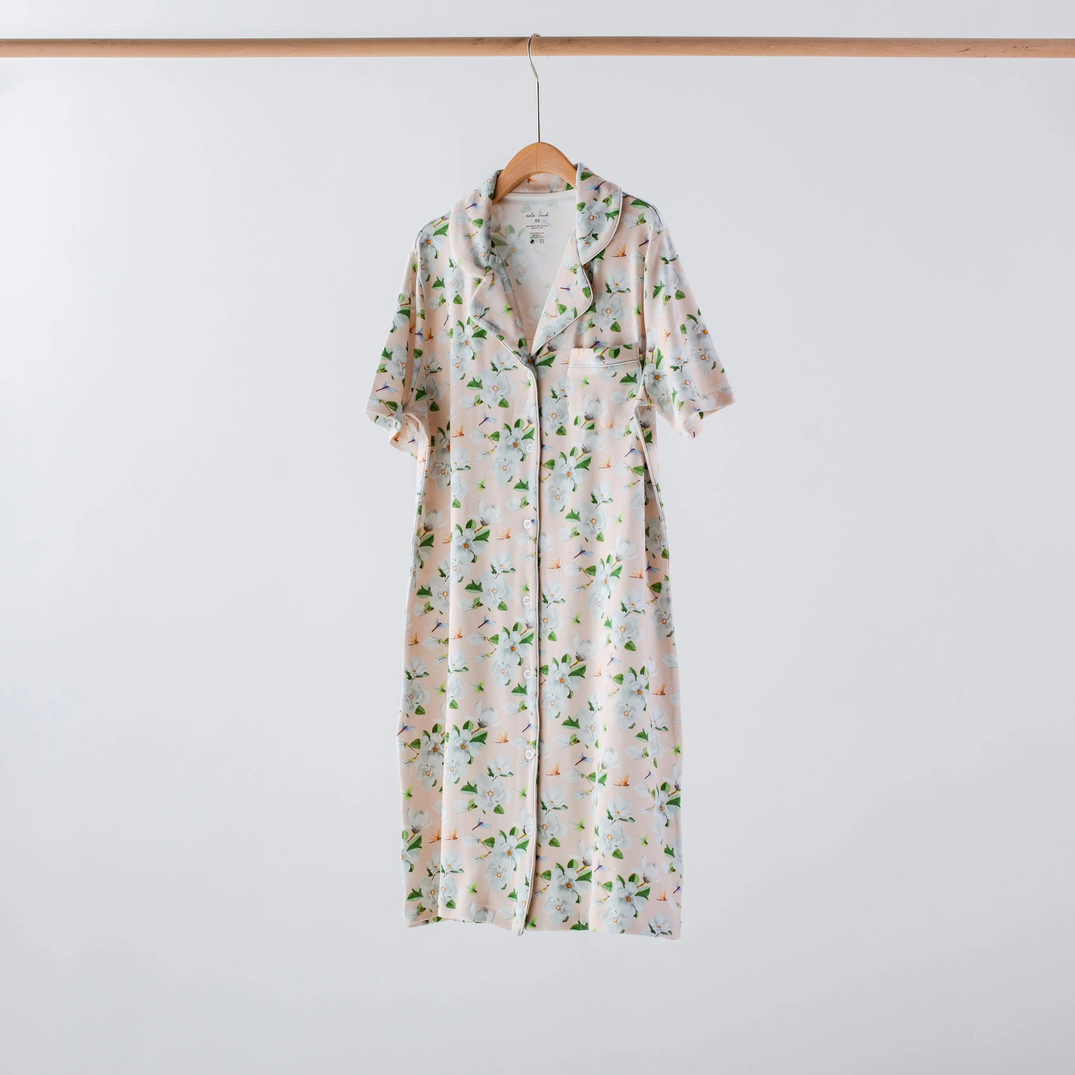 Pink Magnolia Women's Organic Cotton Pajama by Nola Tawk, Southern food gift main product photo