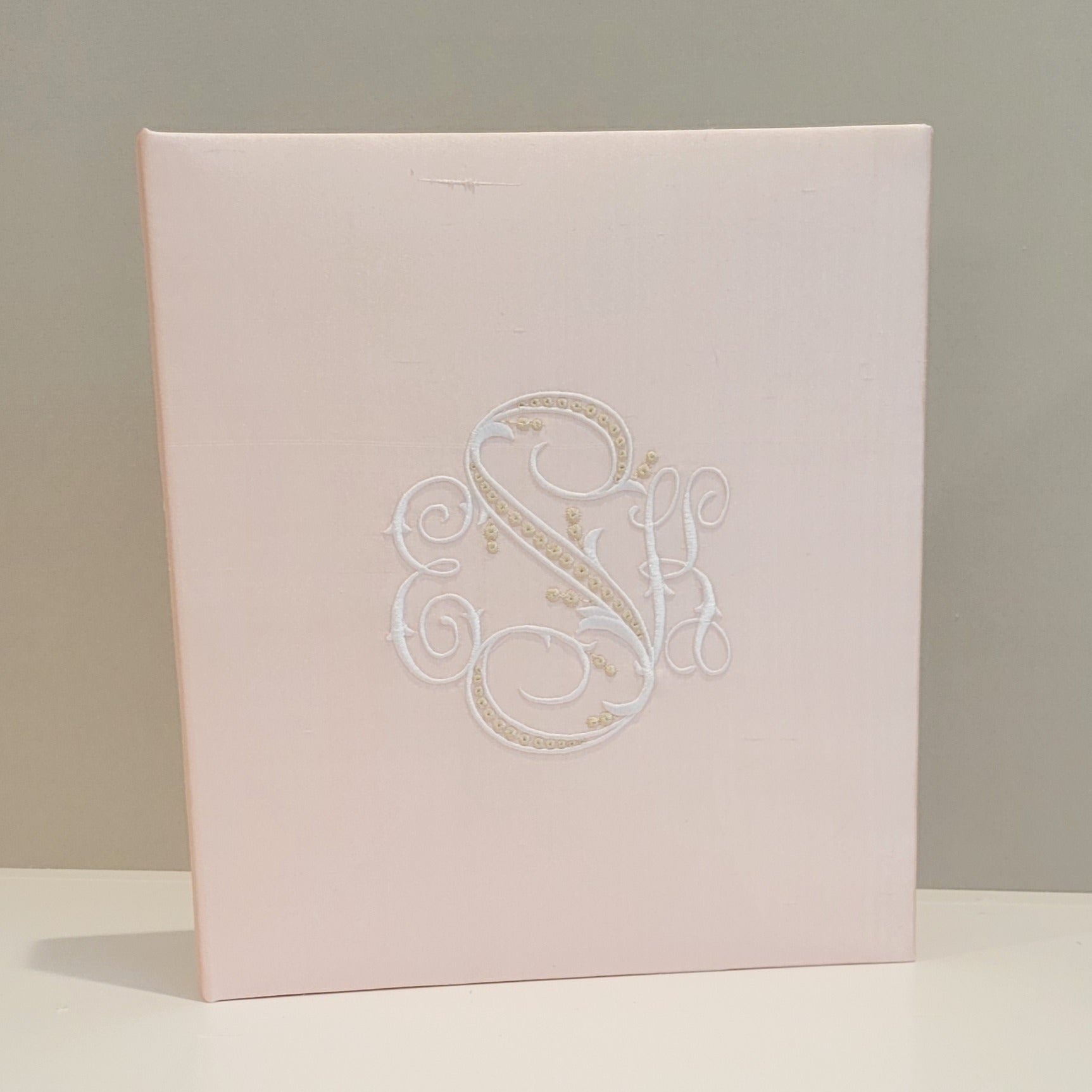 Baby Memory Book - Pink Shantung (NO Bow) by AP Creations in Tuscaloosa, paper gift detail photo 2