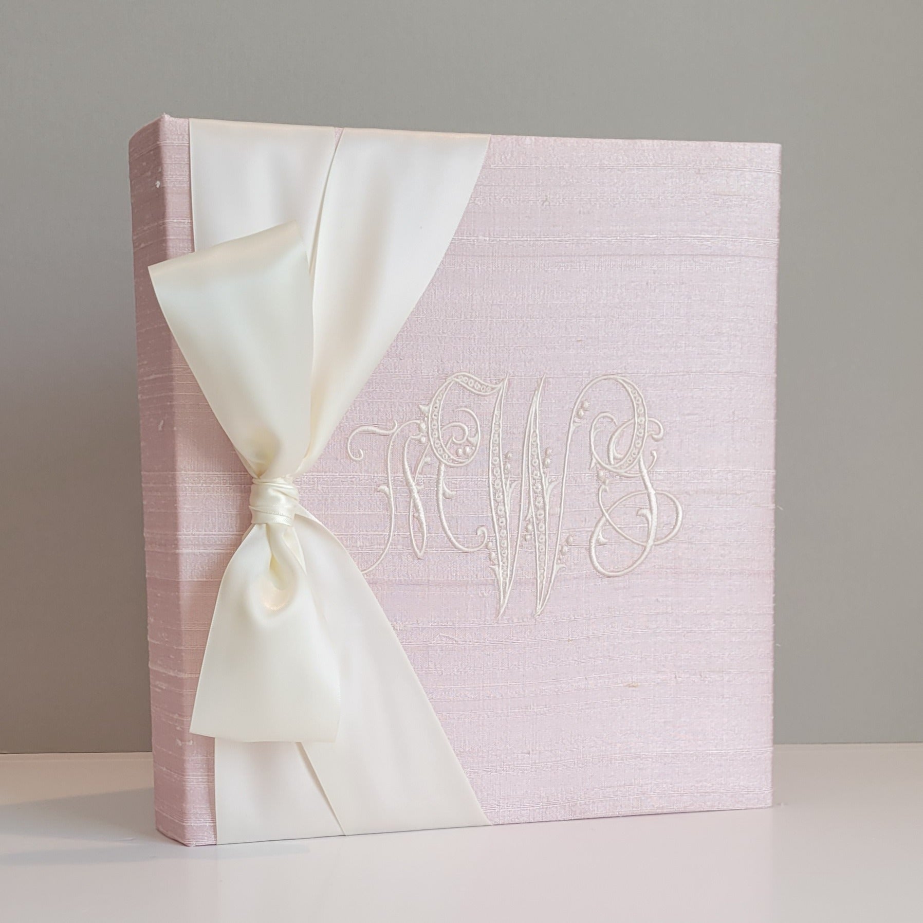 Baby Memory Book - Pink Silk (w/ SATIN Bow) by AP Creations in Tuscaloosa, paper gift detail photo 2