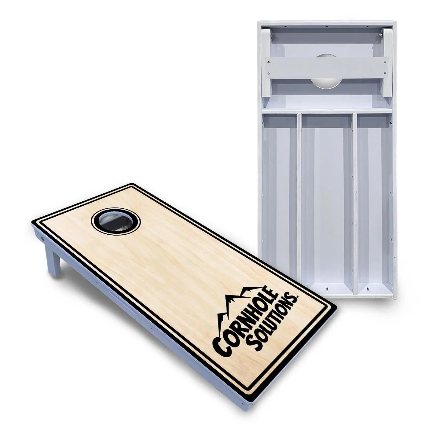 Pinstripe CS Logo Cornhole Boards - All Weather Series Cornhole Solutions