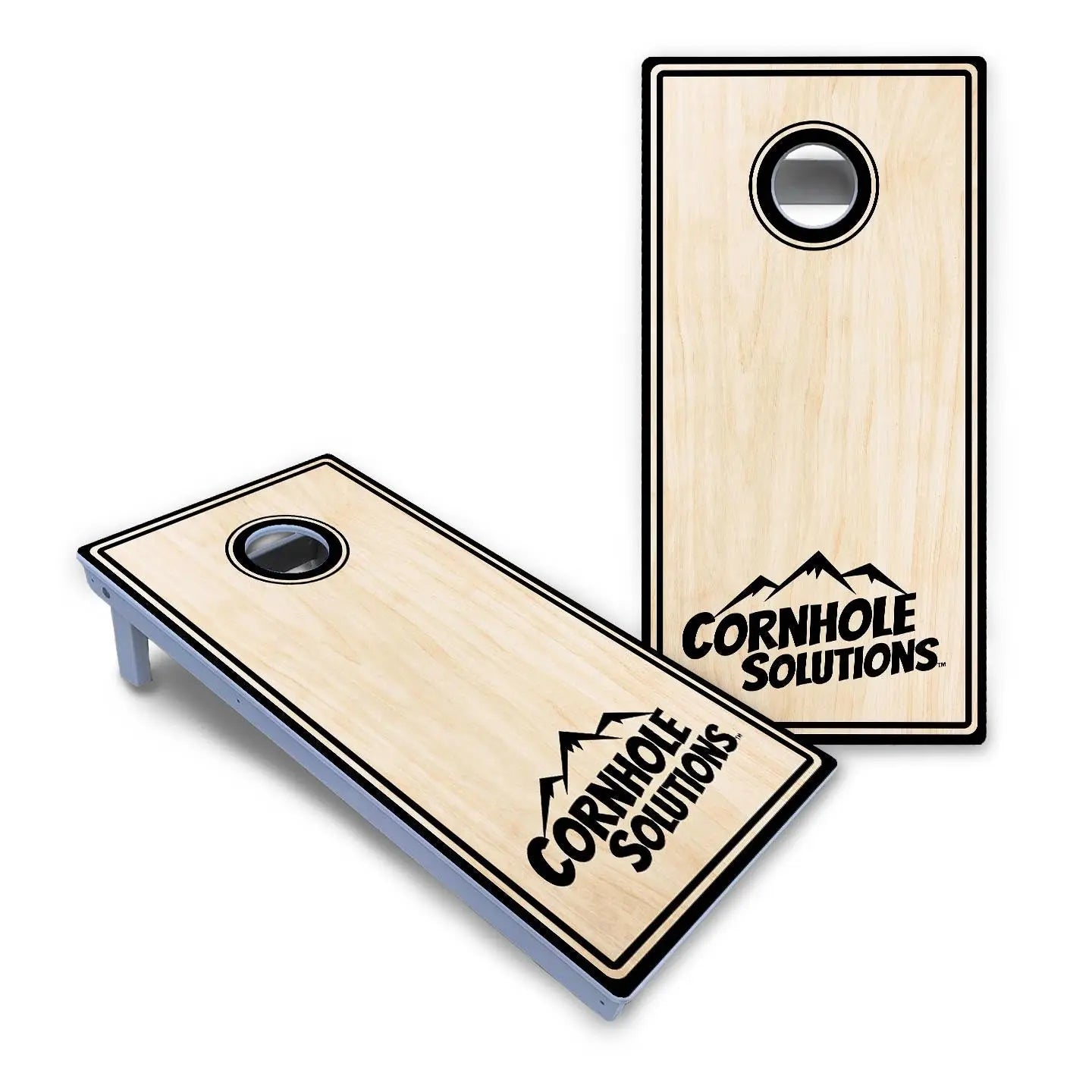 Pinstripe CS Logo Cornhole Boards - All Weather Series Cornhole Solutions