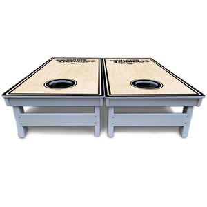 Pinstripe CS Logo Cornhole Boards - All Weather Series Cornhole Solutions